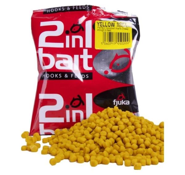 Fjuka 2 in 1 Soft Hooker Baits: Yellow - Nathans of Derby
